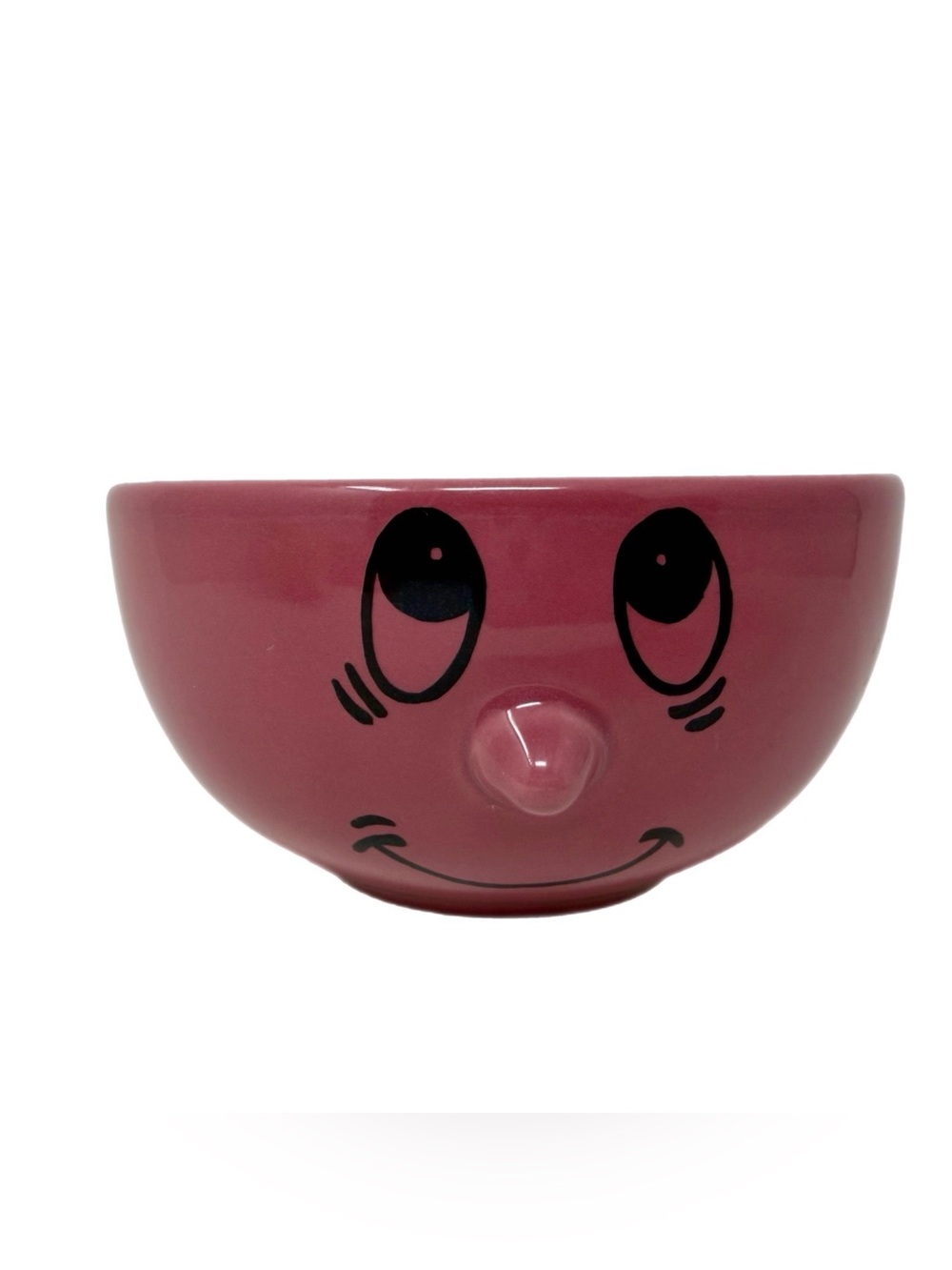 VINTAGE LIVINGWARE COLLECTION 3D SILLY FACE CEREAL DESSERT SOUP BOWL
